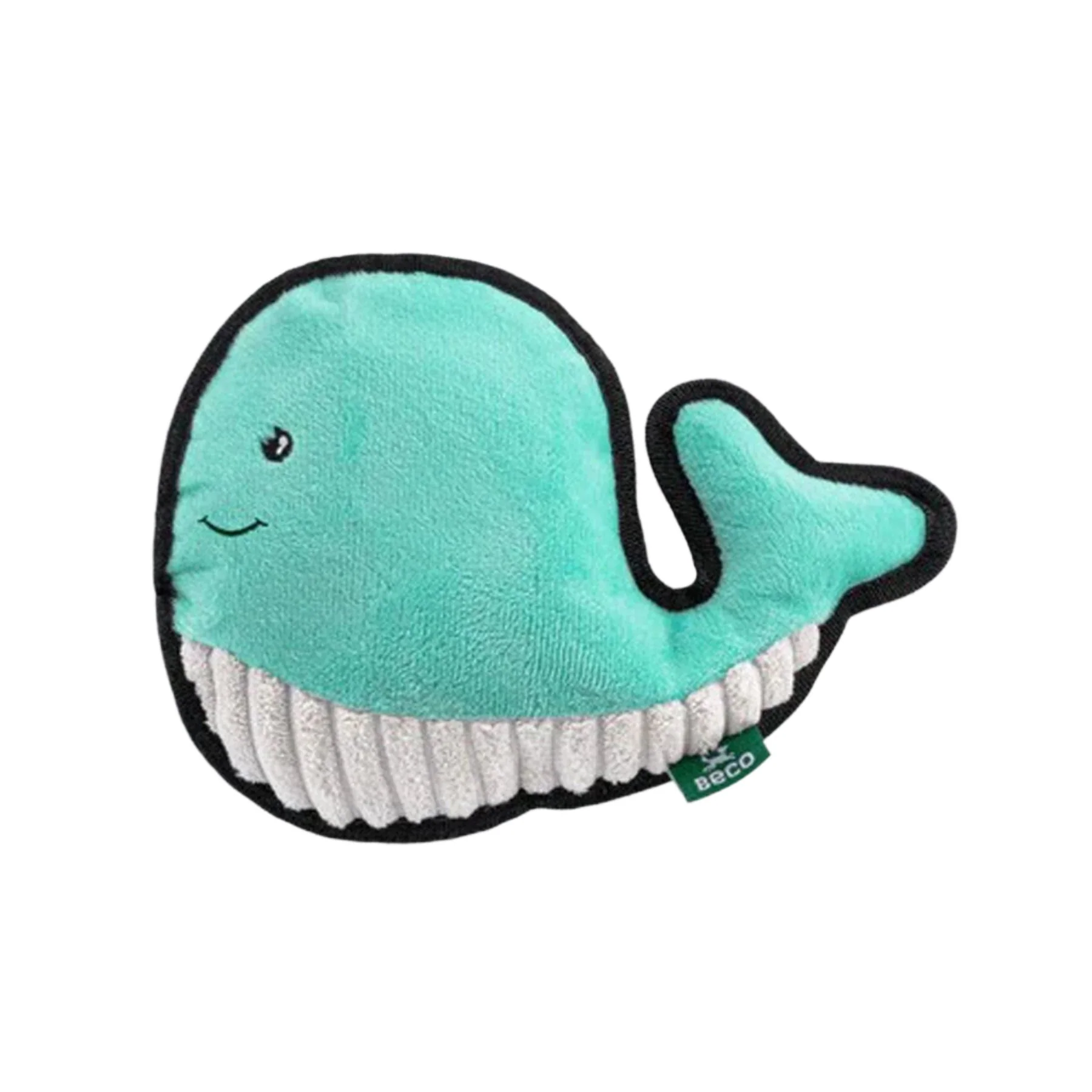Plush whale dog toy