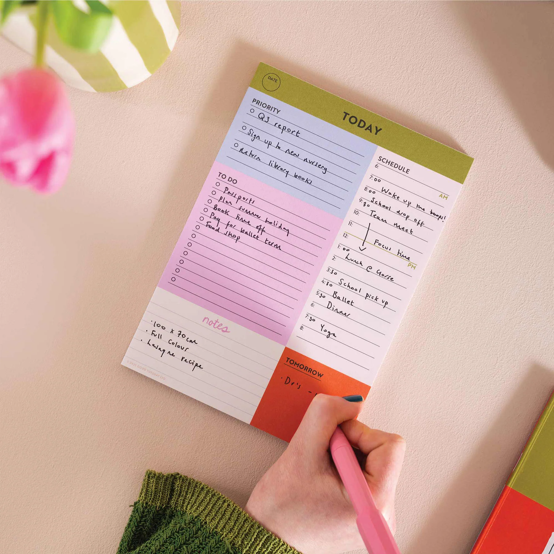 Block my life A5 daily planner pad - Image 2