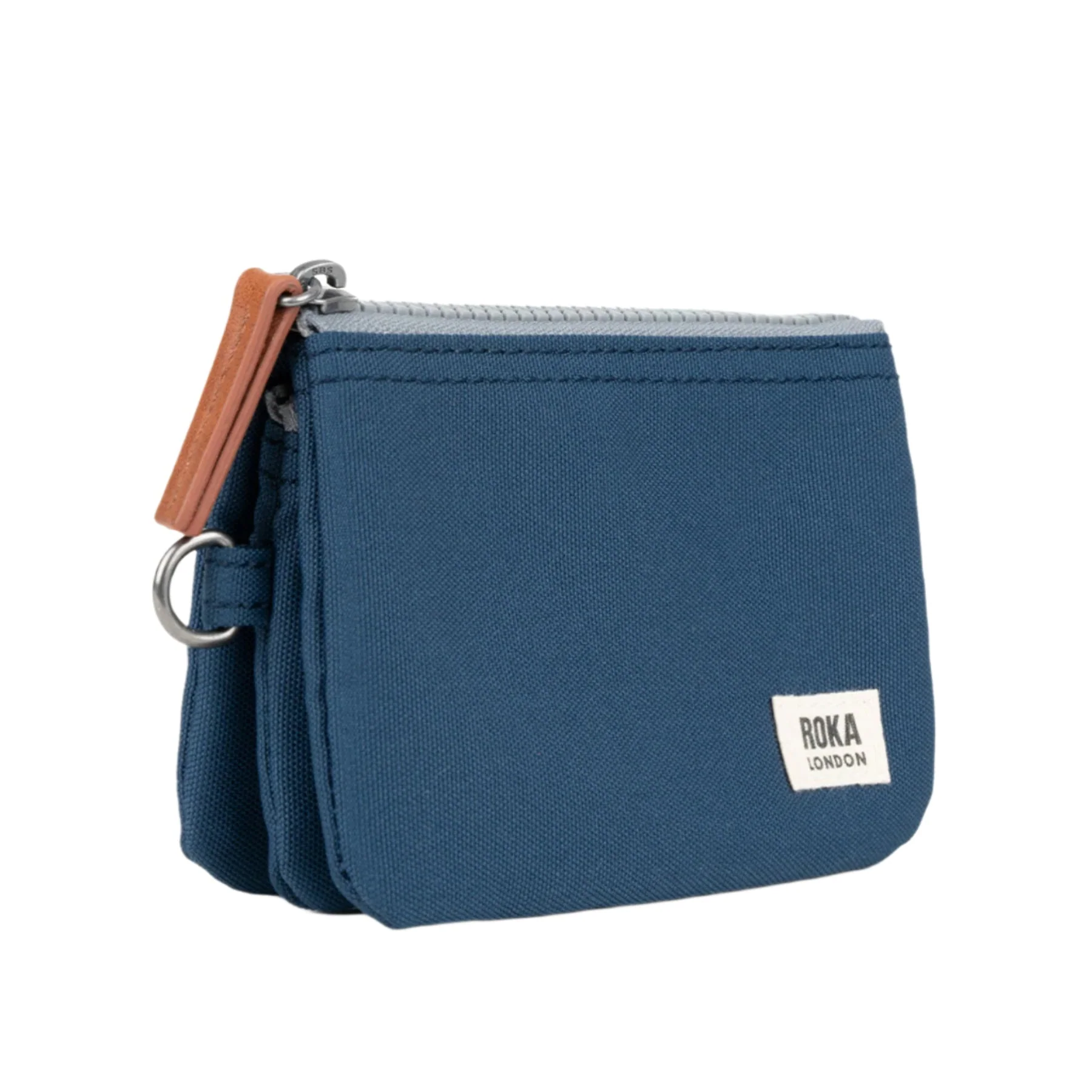 Carnaby deep blue recycled canvas wallet - Image 2
