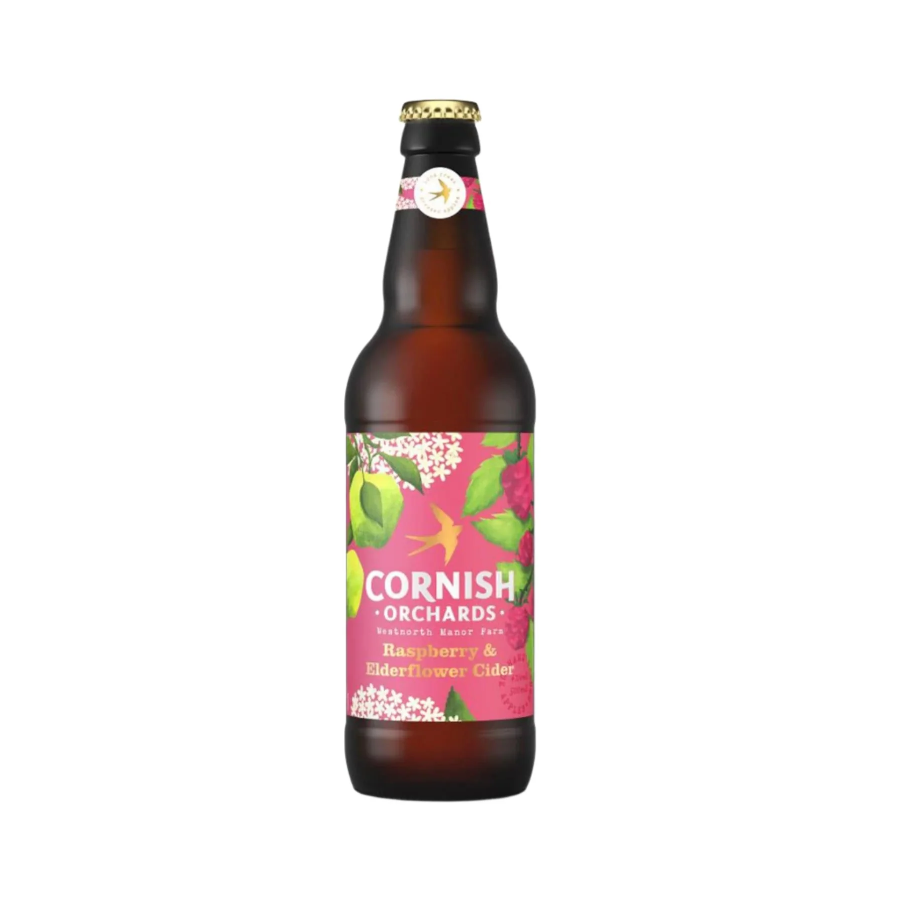 Raspberry & elderflower cider 500ml