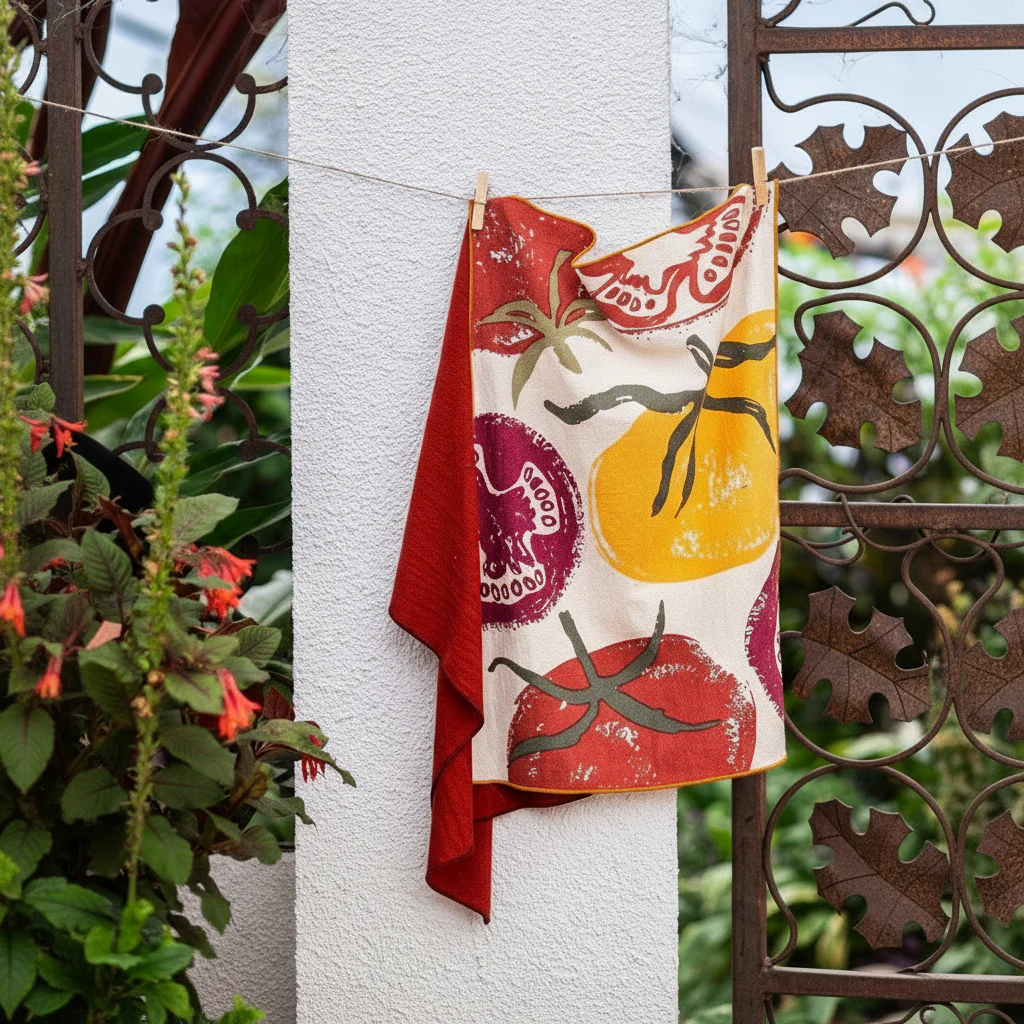 Set of 2 tea towels - tomatoes - Image 2