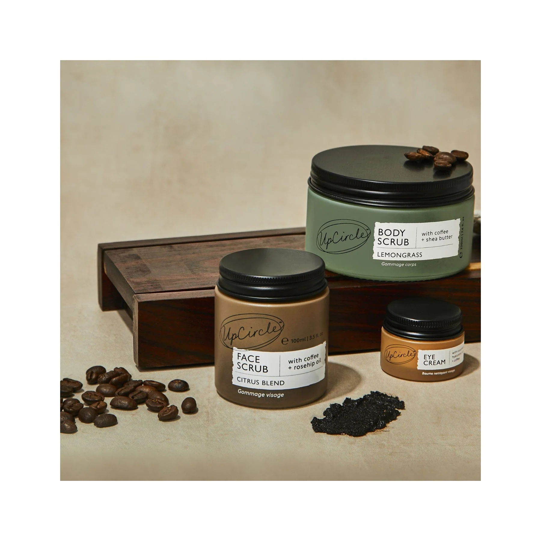 Face scrub with coffee & rosehip - citrus - Image 4