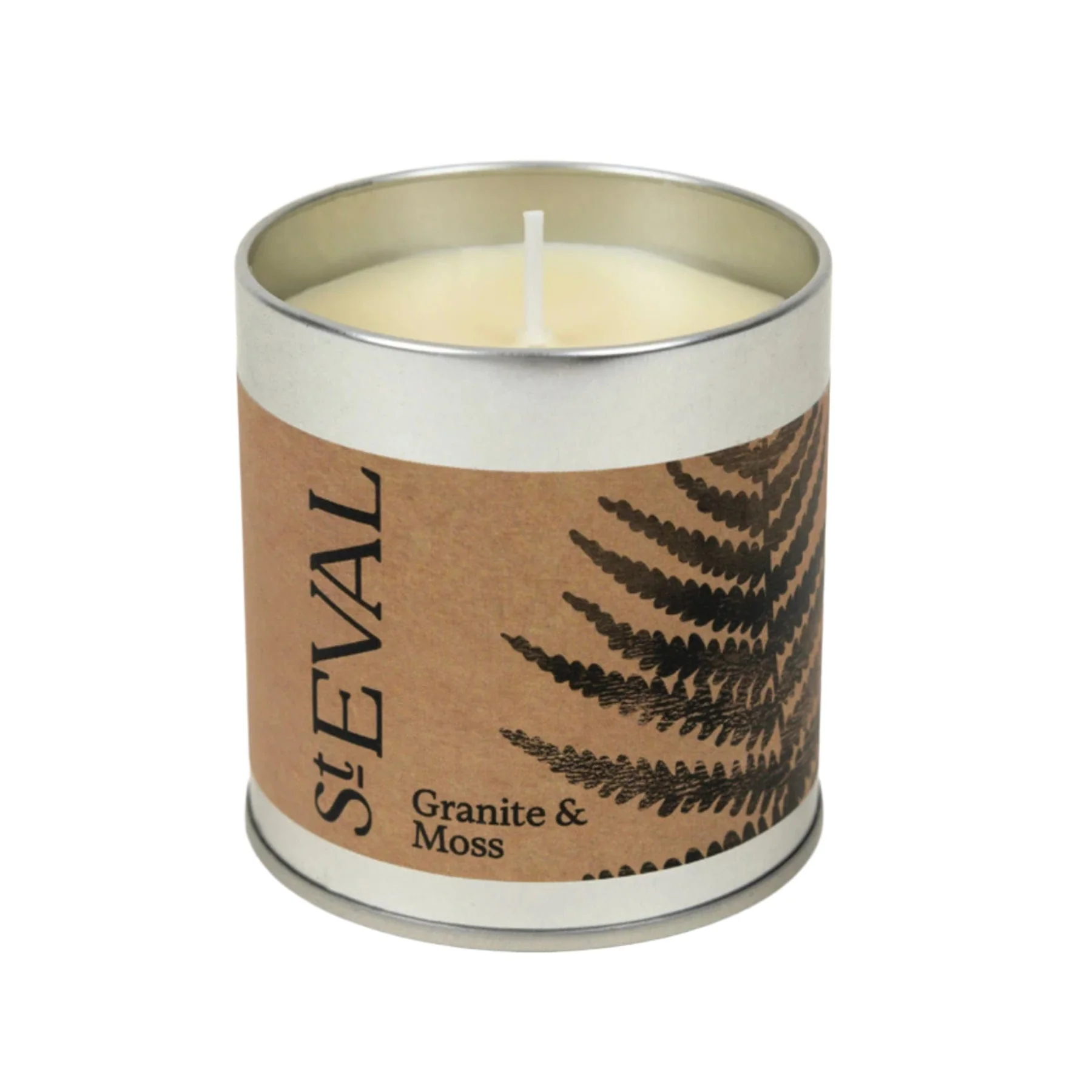 Granite & moss scented tin candle - Image 2