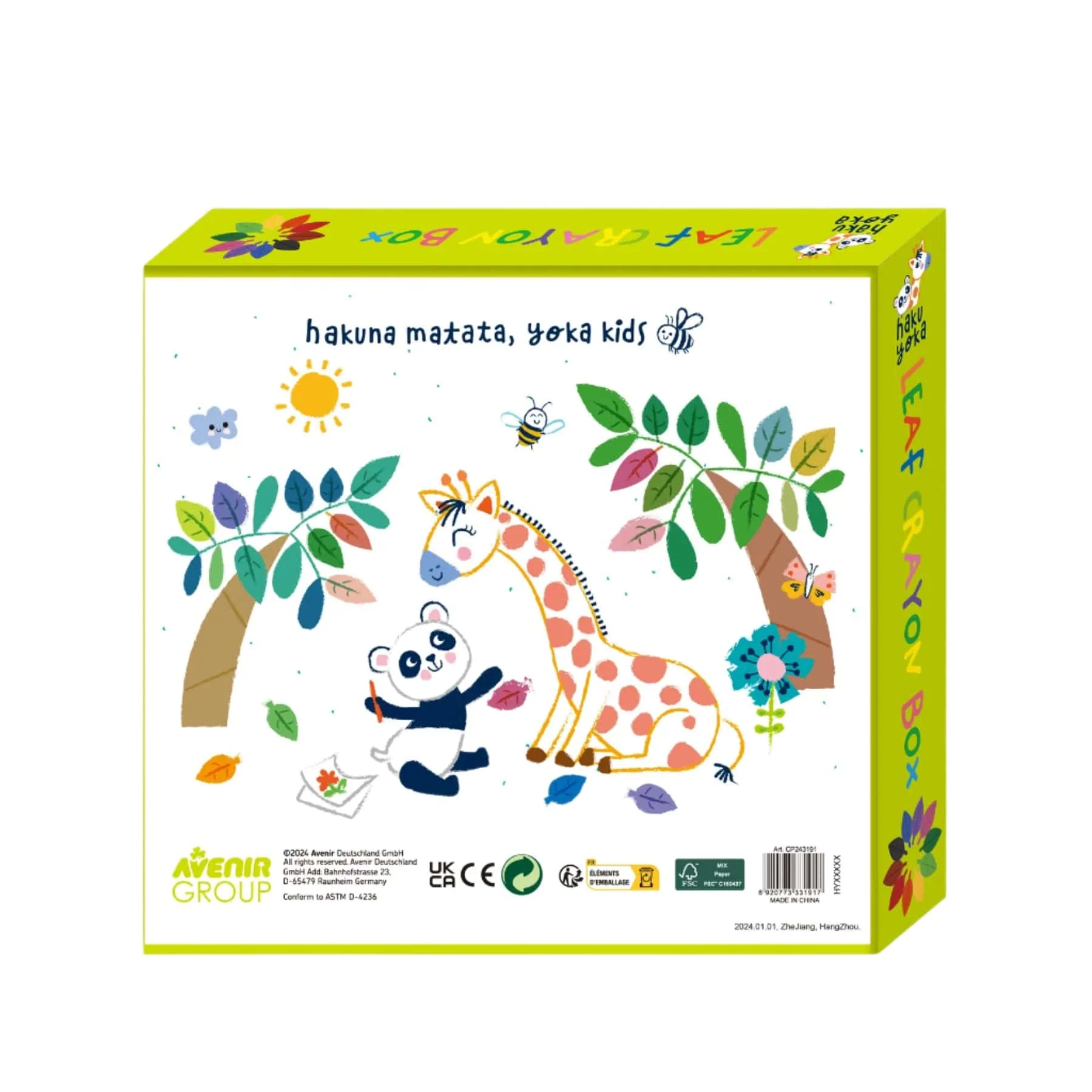 Colour leaf crayons 36pcs - Image 2
