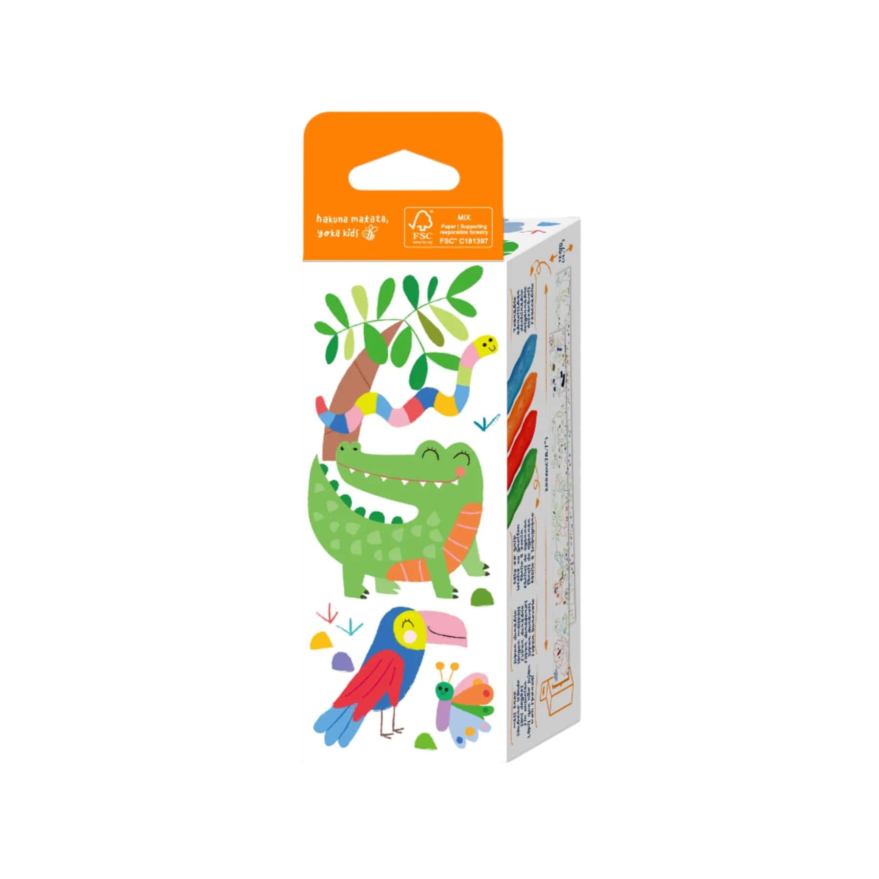 Mini colouring roll kit safari - Image 2