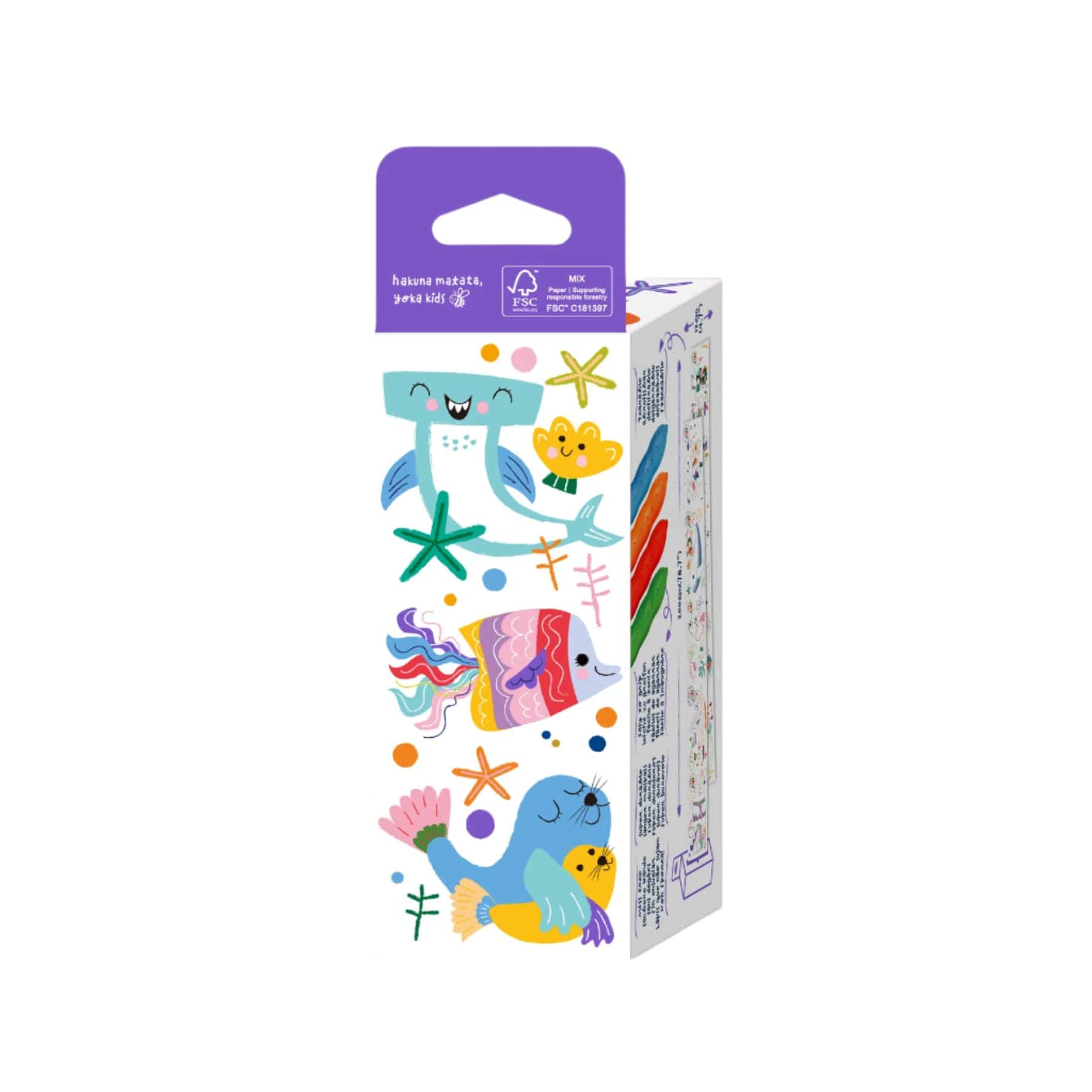 Mini colouring roll kit sealife - Image 2