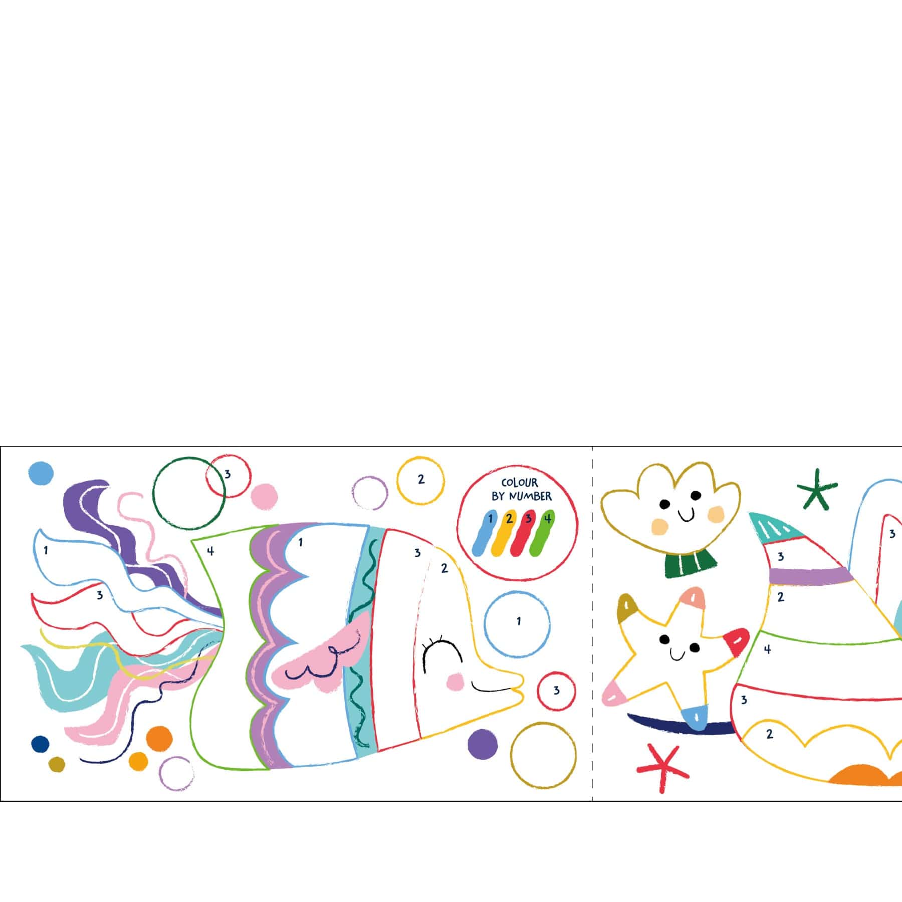 Mini colouring roll kit sealife - Image 3