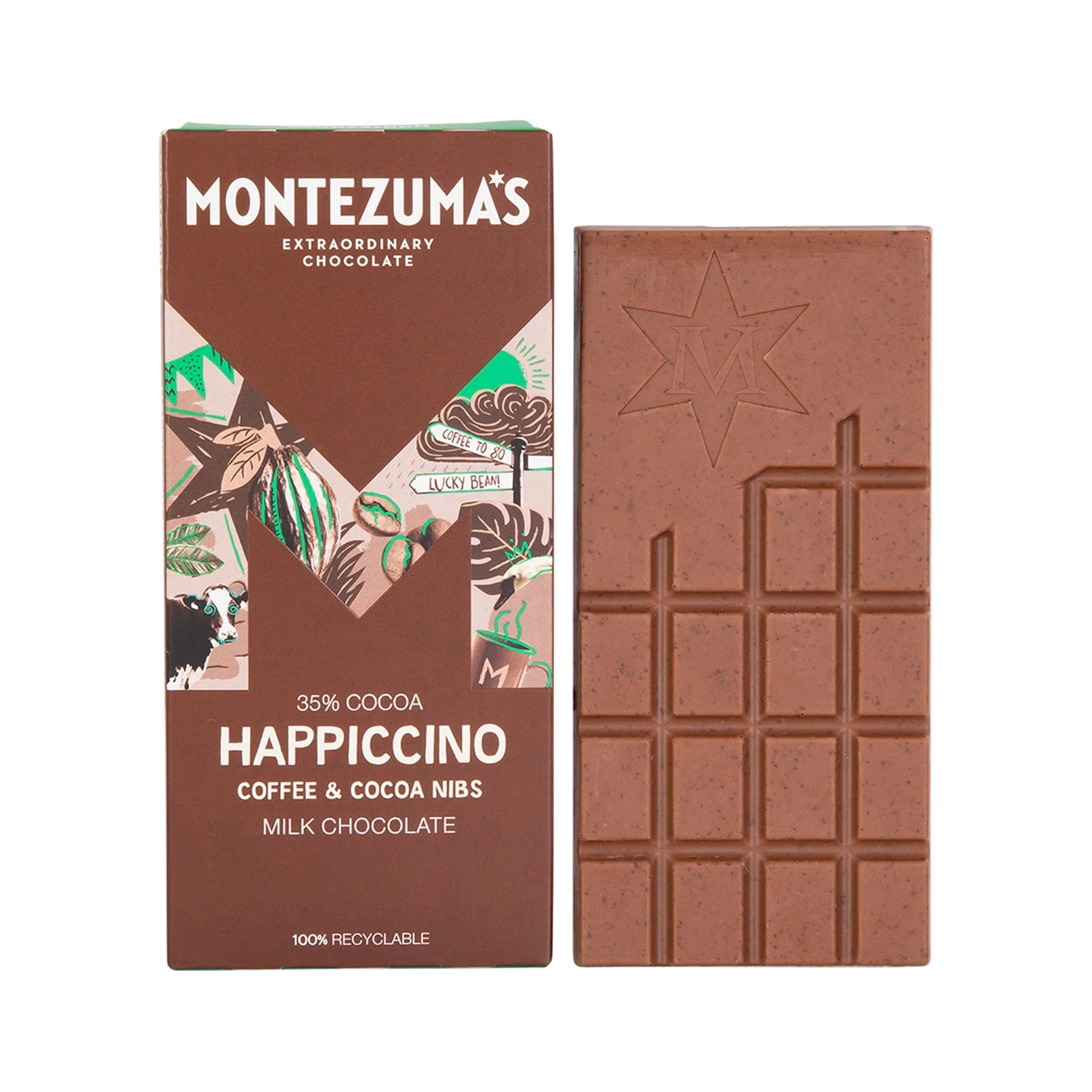 Happiccino milk chocolate bar 90g - Image 2