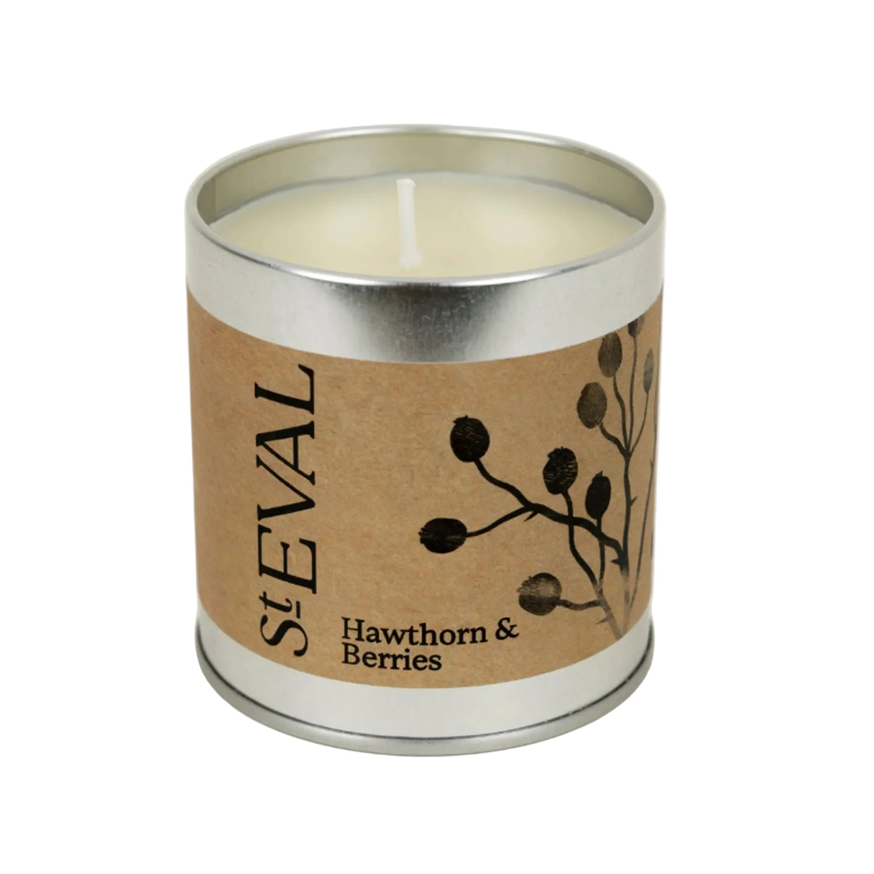Hawthorn & berries scented tin candle - Image 2