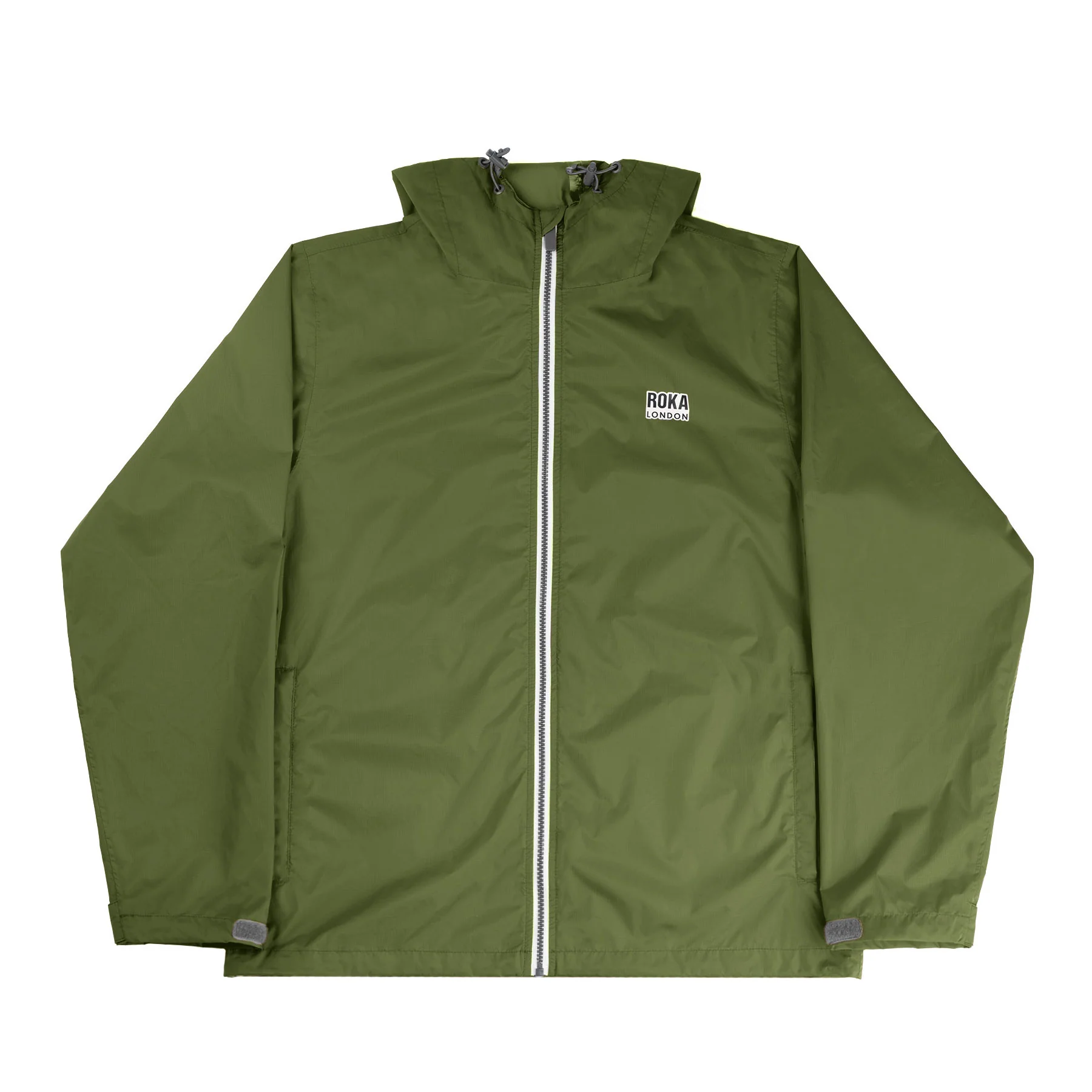 Holborn jacket avocado recycled nylon ripstop - Image 4