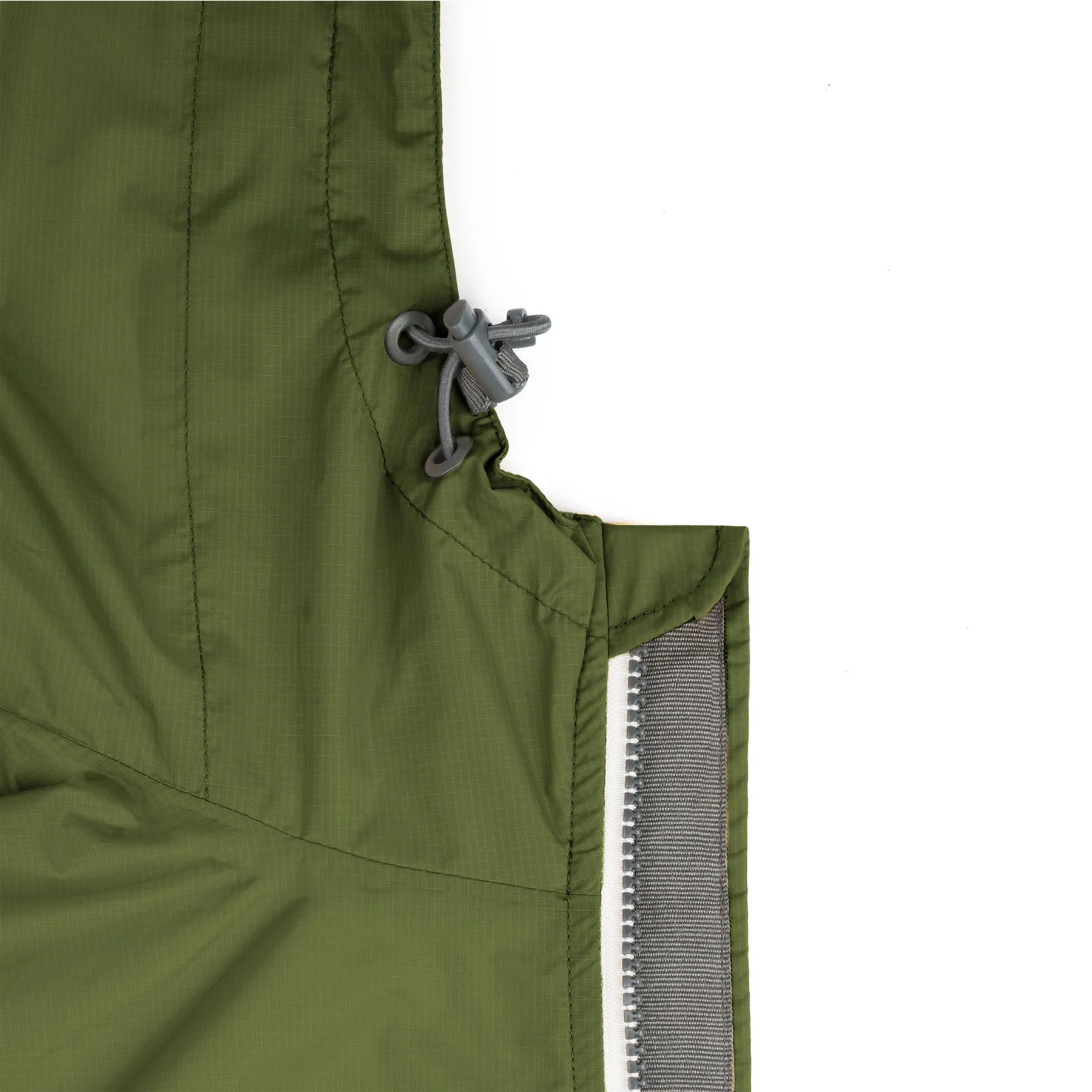 Holborn jacket avocado recycled nylon ripstop - Image 6