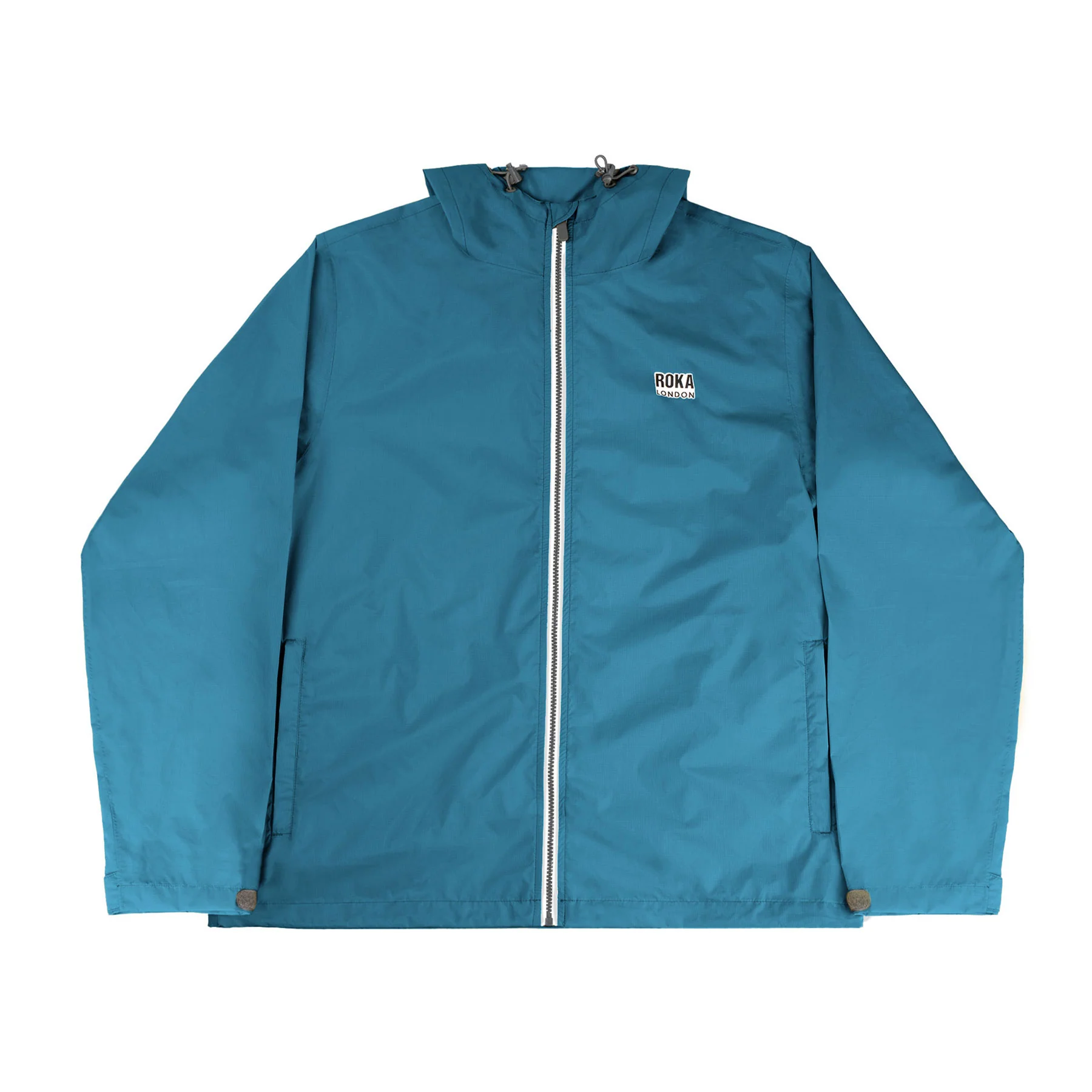 Holborn jacket teal recycled nylon ripstop - Image 4