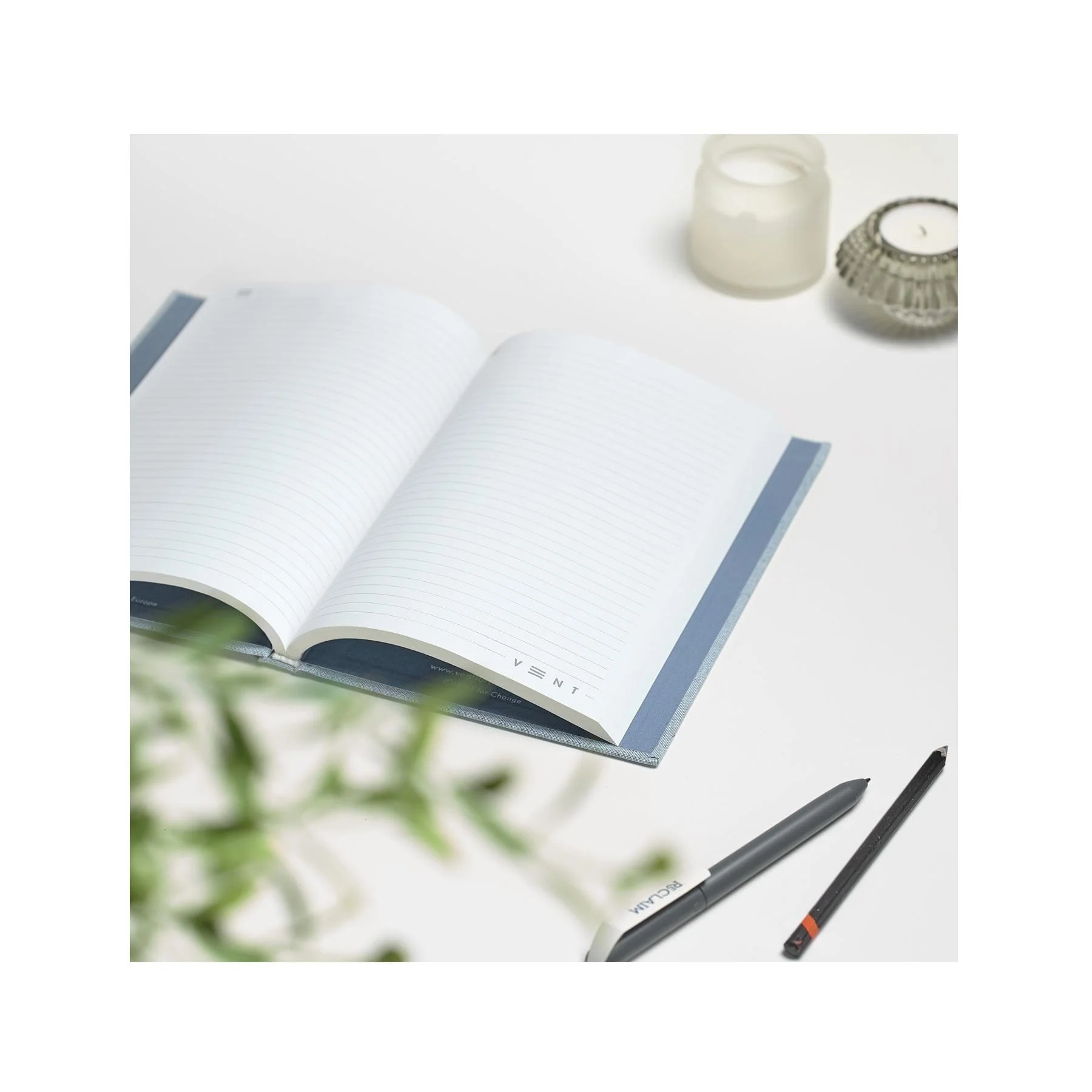 Ocean waste A5 notebook – sea blue - Image 5