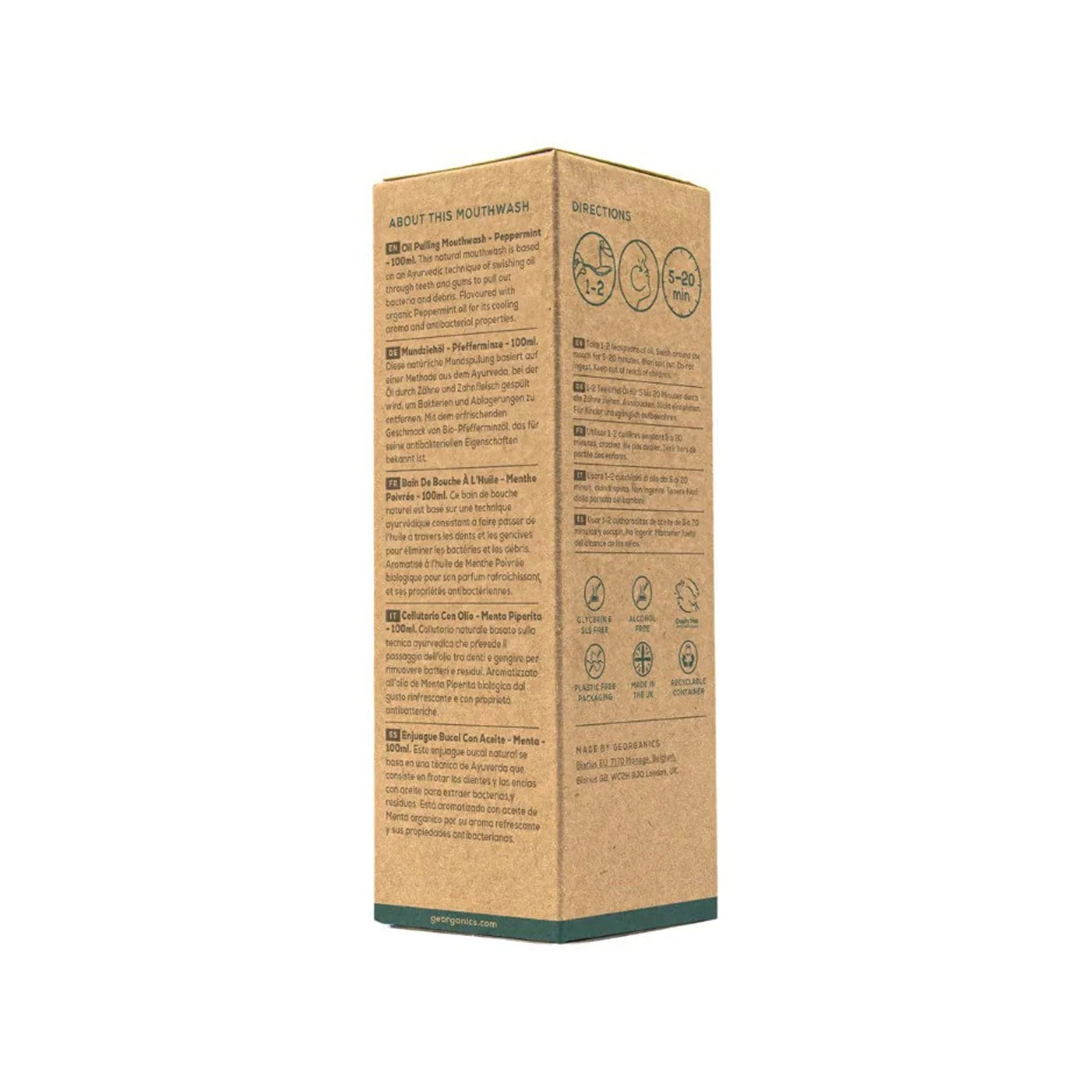 Oil pulling mouthwash - peppermint - Image 3