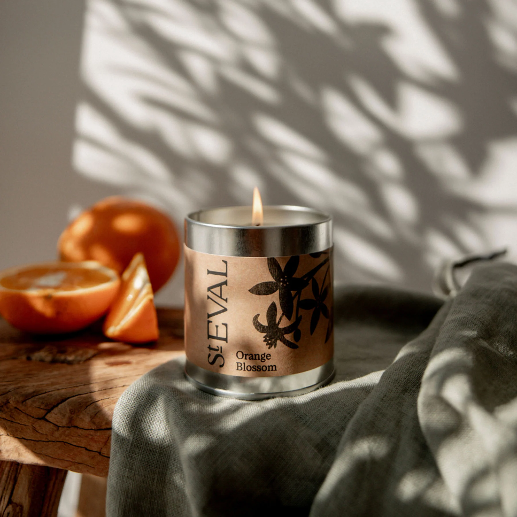 Orange blossom scented tin candle - Image 3