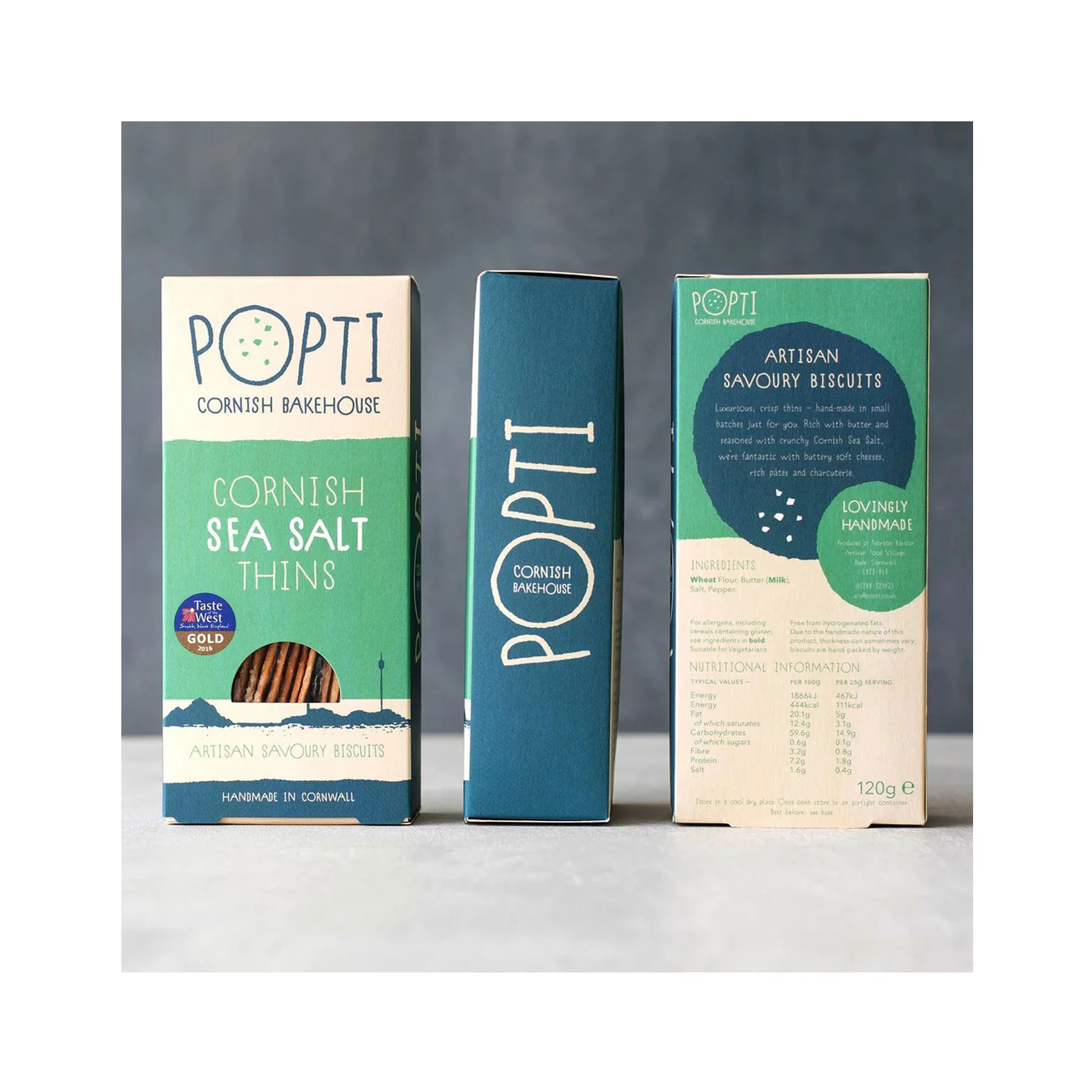 Cornish sea salt savoury thins 120g - Image 2