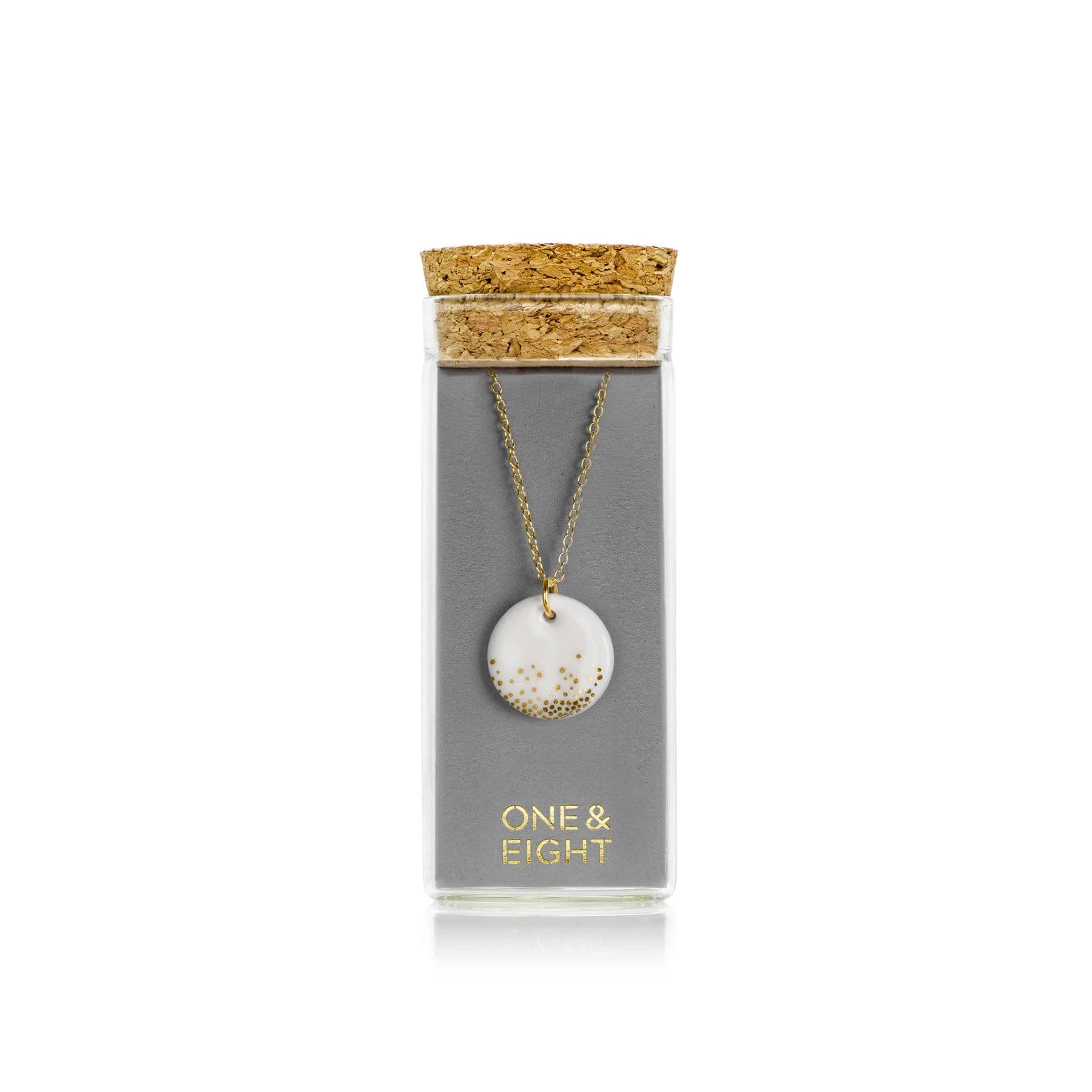 Porcelain gold mist necklace - Image 2