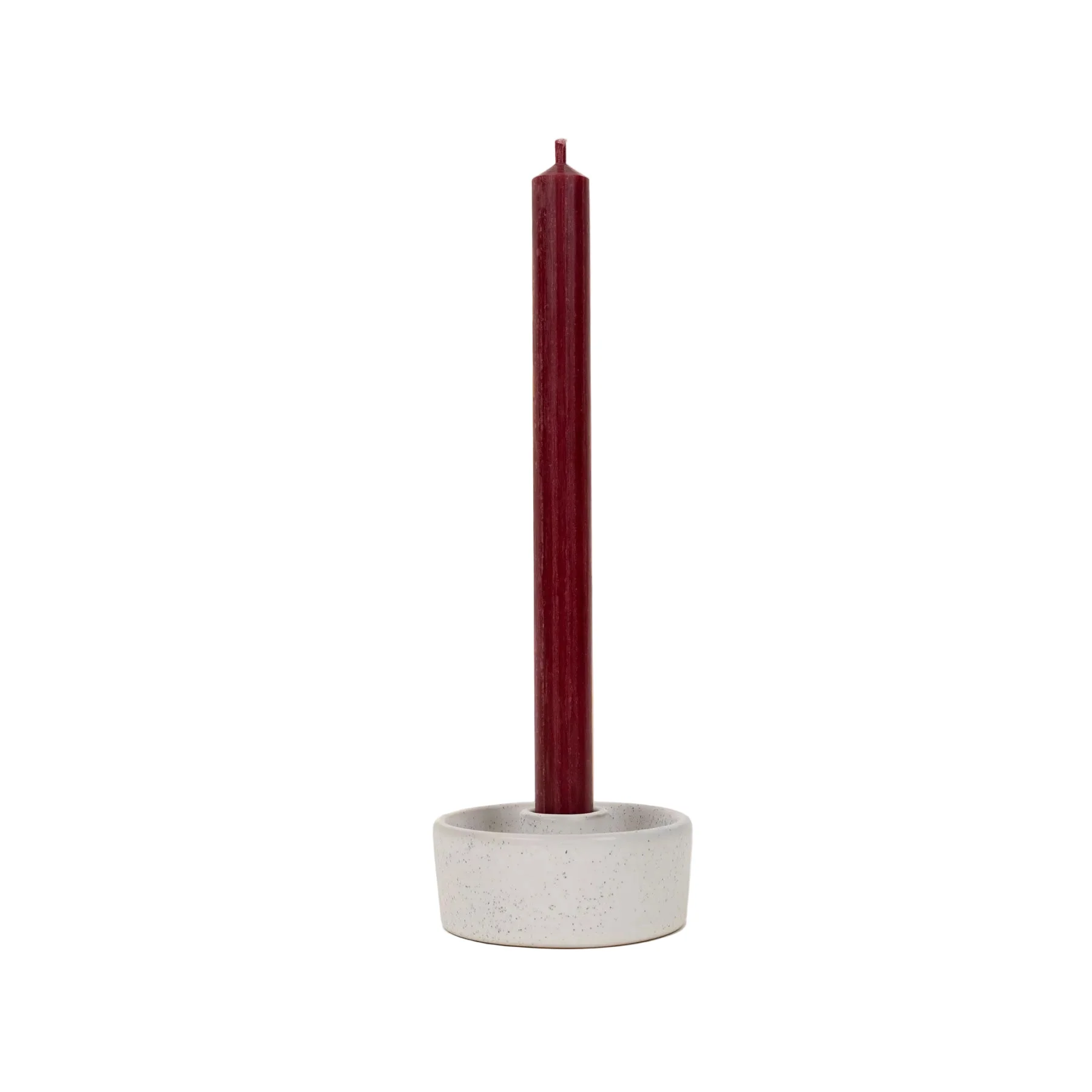 Red dinner candle 7/8" x 10" - Image 2
