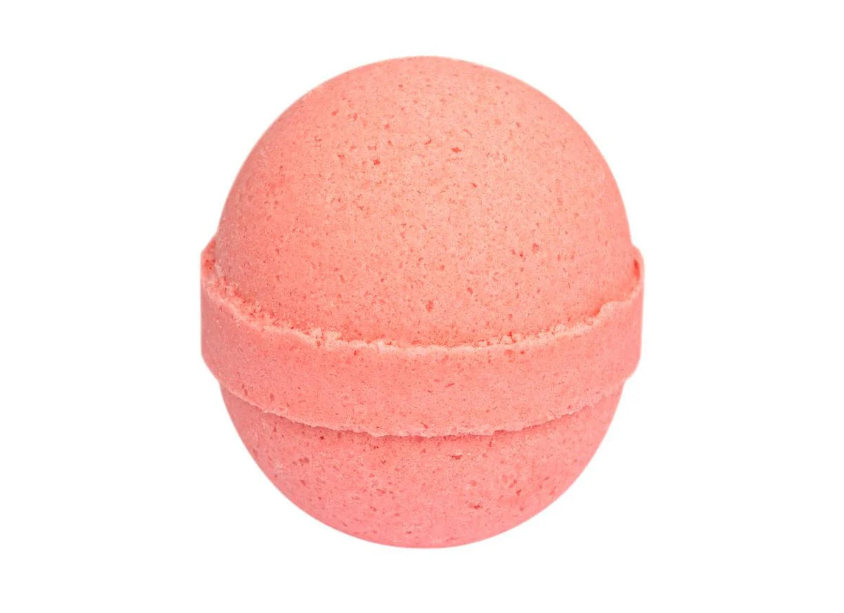 Rose and lavender handmade bath bomb