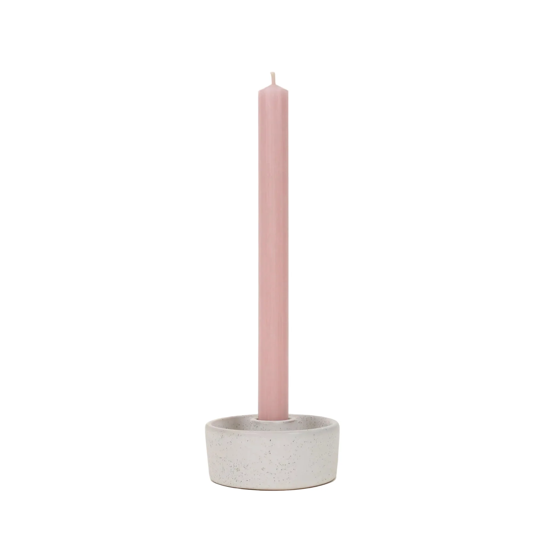 Rose quartz dinner candle 7/8" x 10" - Image 2