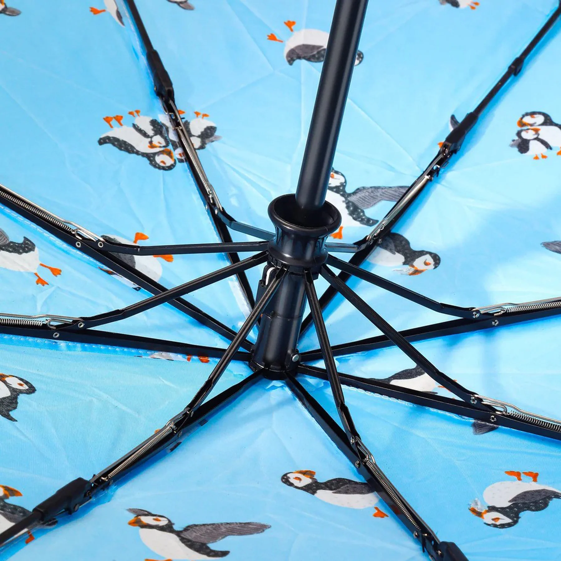 Folding automatic umbrella multi puffin - Image 4