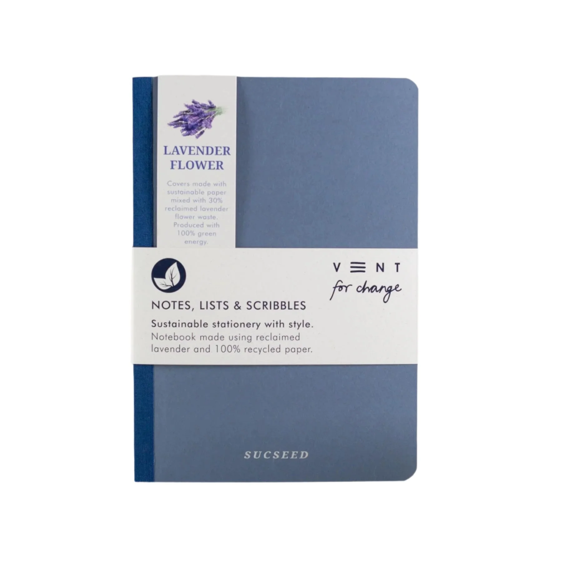 Recycled A5 notebook - lavender