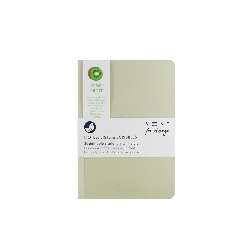 Recycled A6 notebook - kiwi