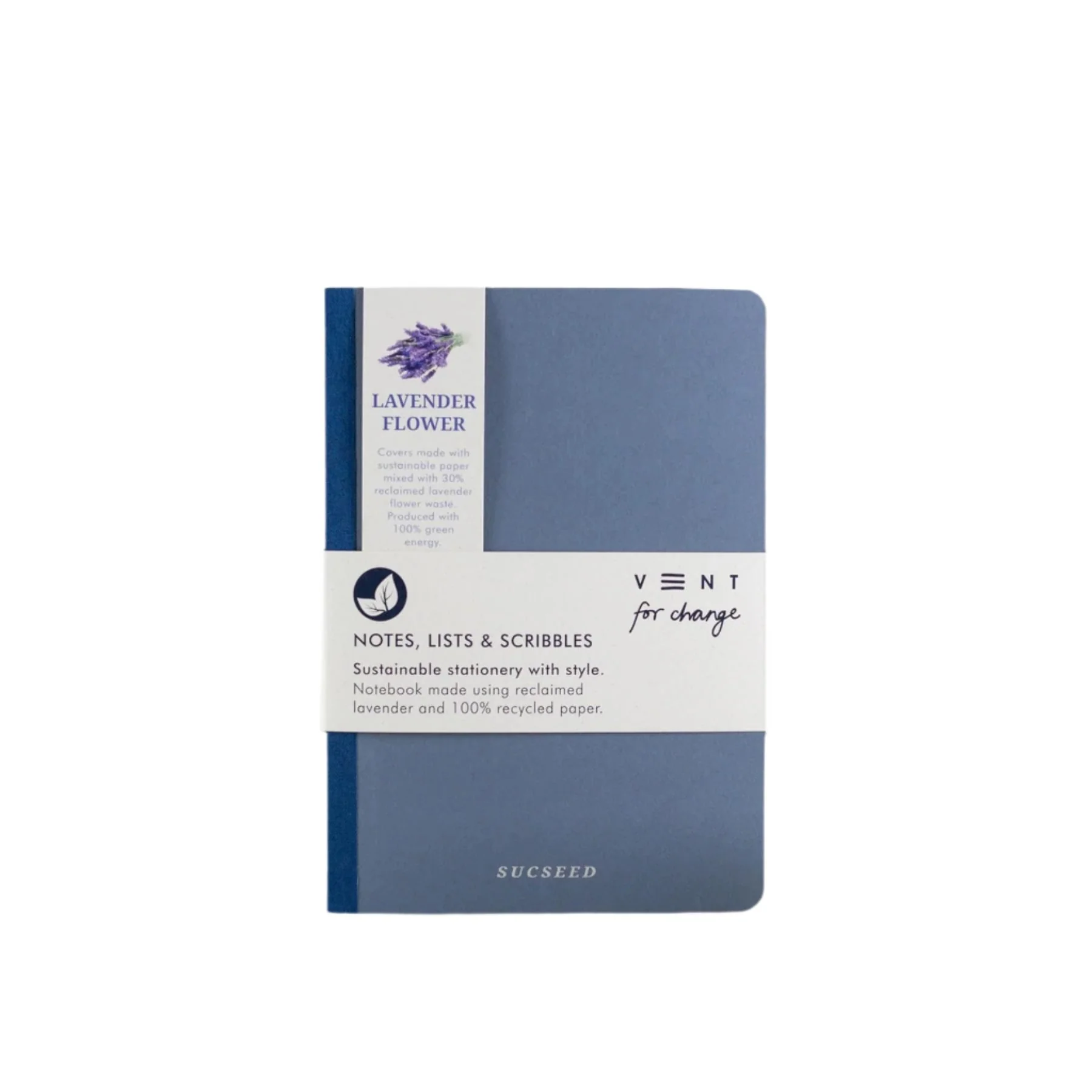 Recycled A6 notebook - lavender