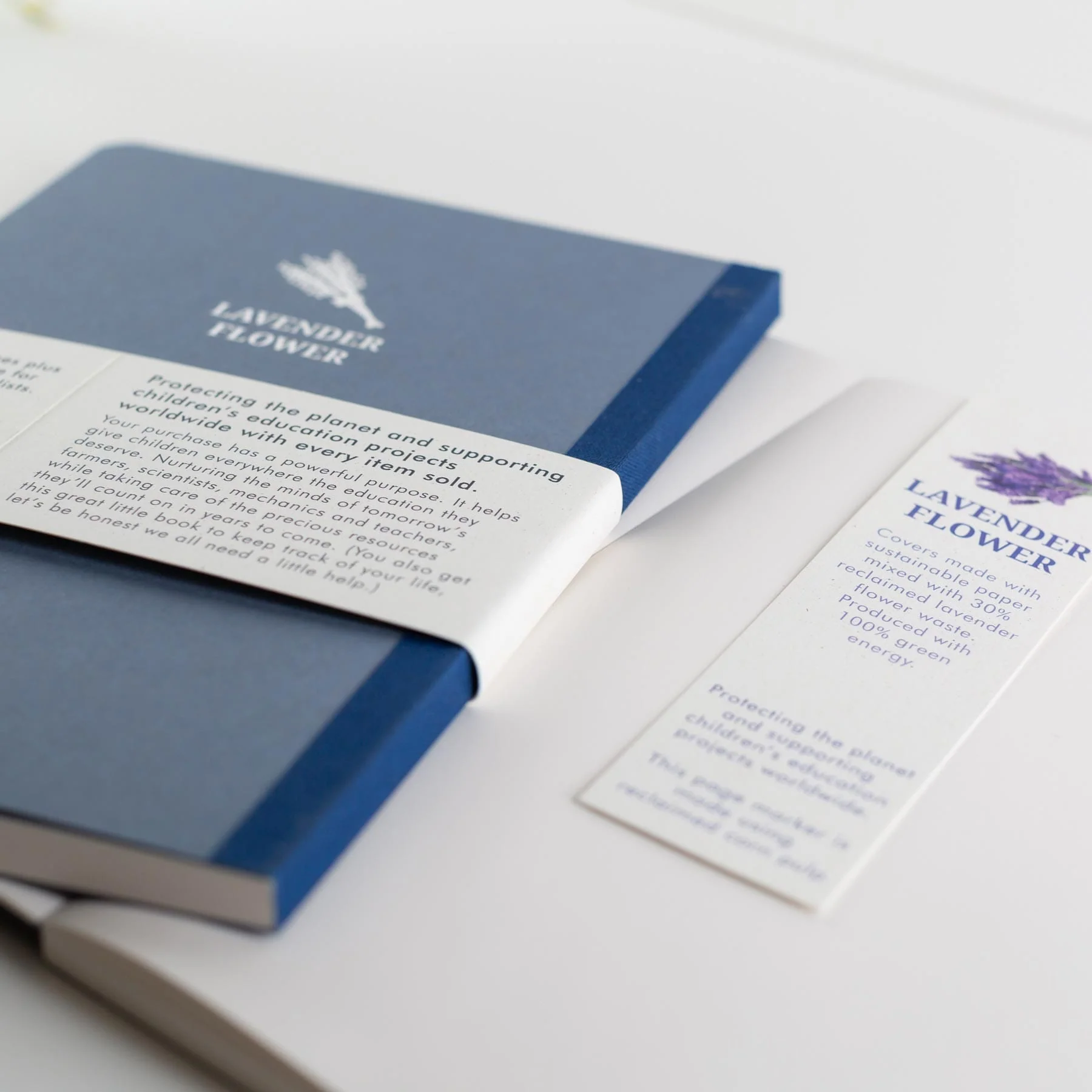 Recycled A6 notebook - lavender - Image 3