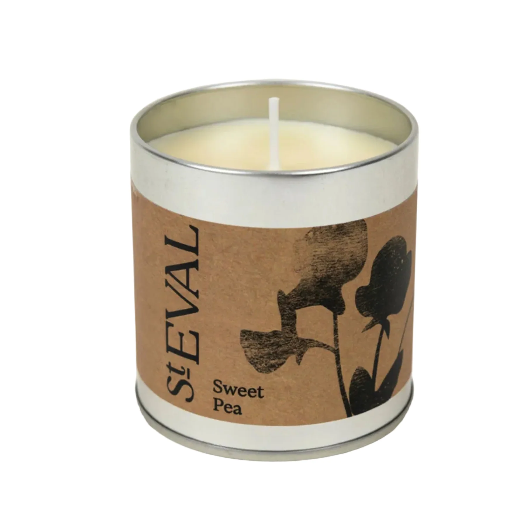 Sweet pea scented tin candle - Image 2