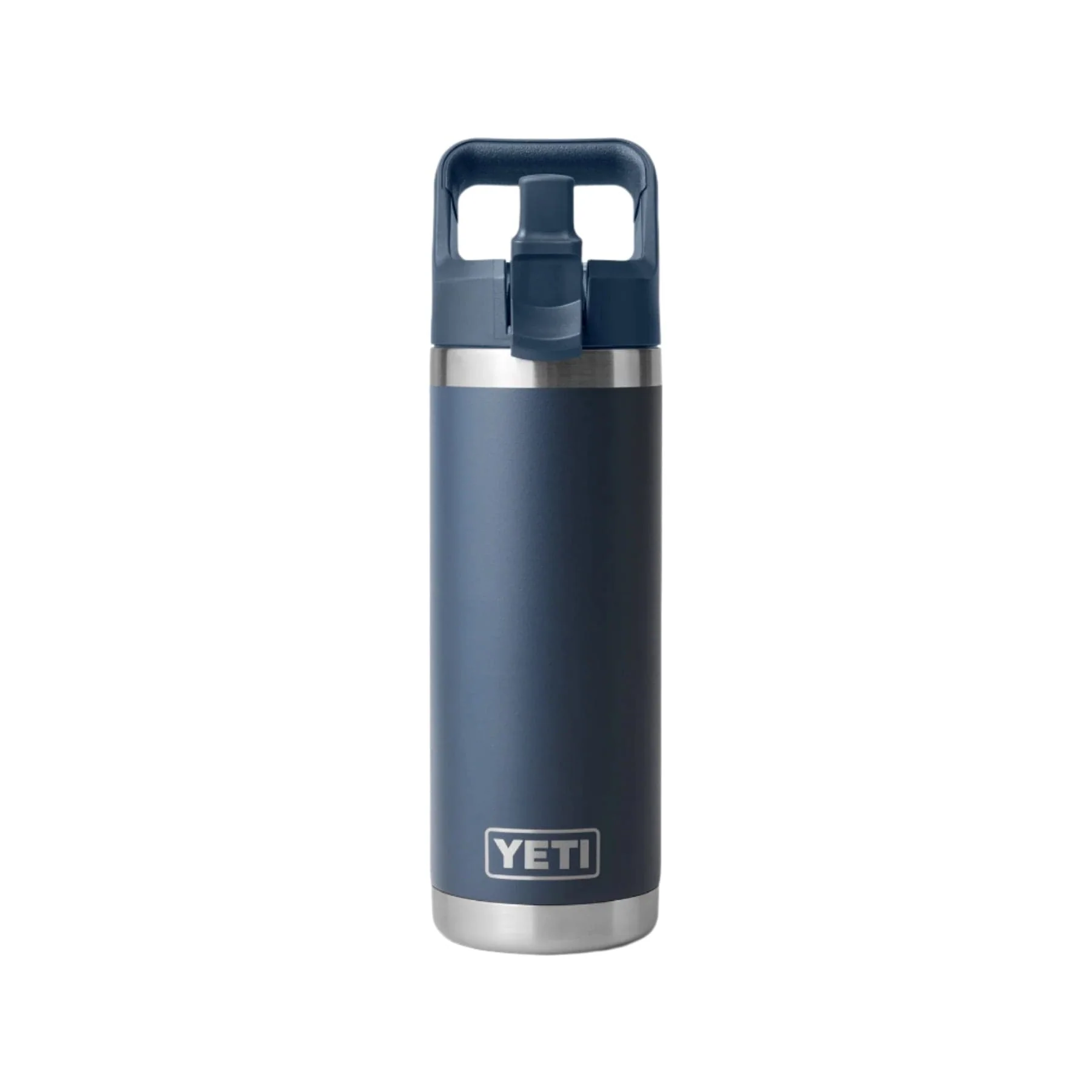 Rambler® 18oz (532ml) straw cap bottle navy - Image 2