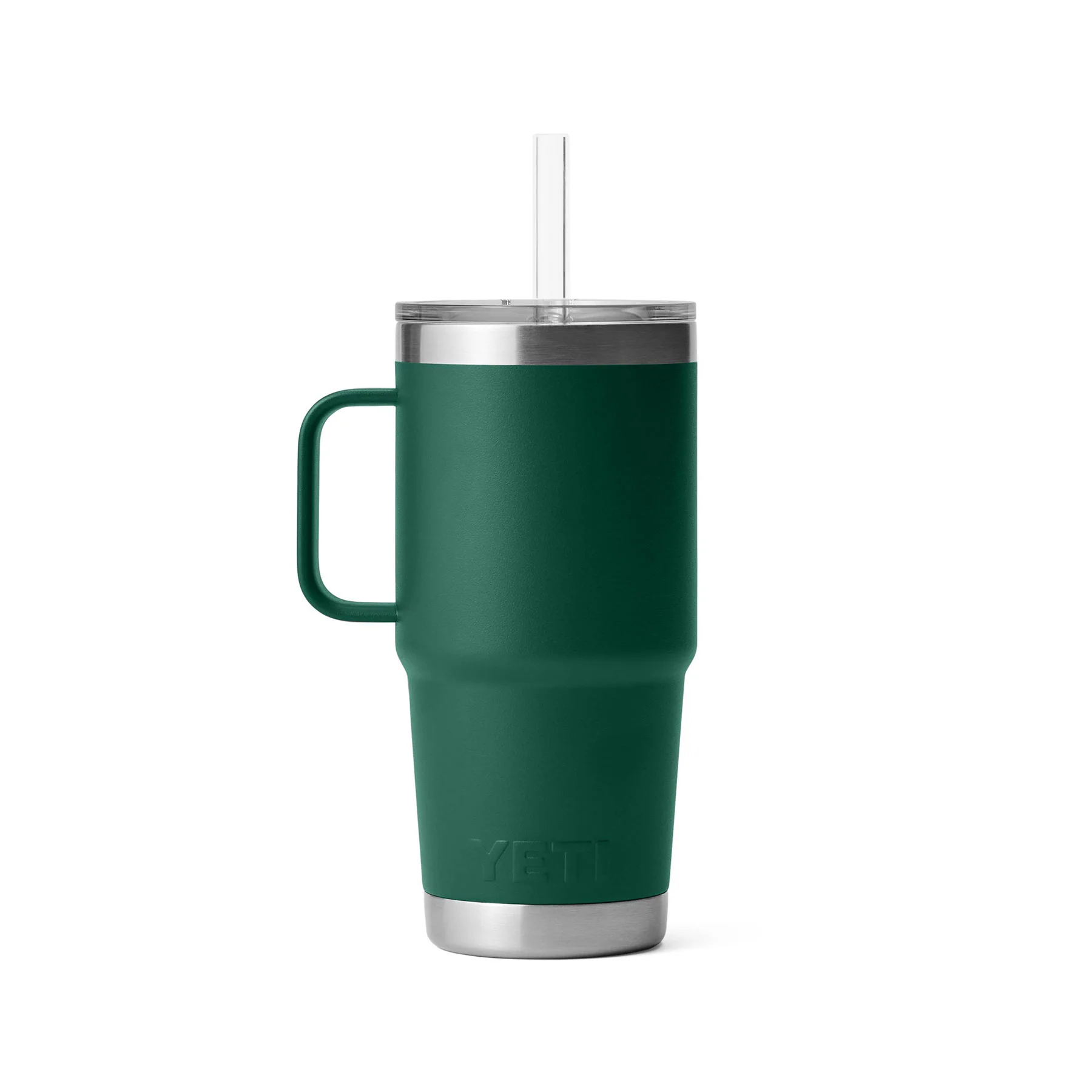 Rambler® 25oz (739ml) straw mug black forest green - Image 2