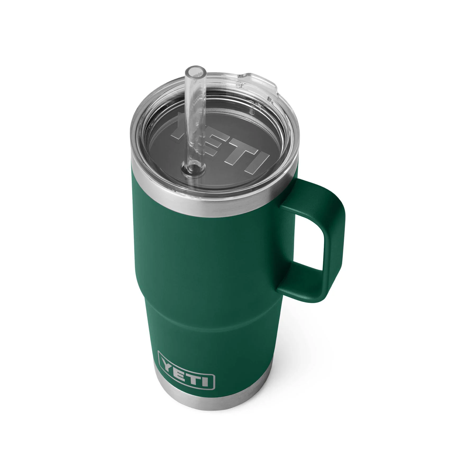 Rambler® 25oz (739ml) straw mug black forest green - Image 3