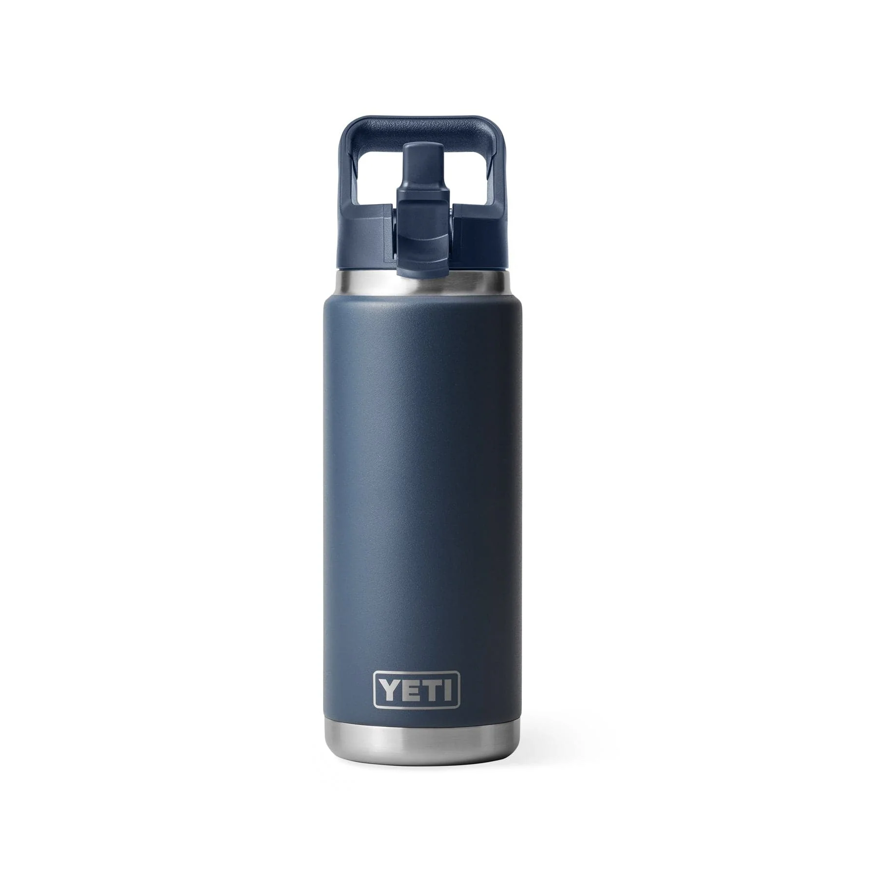 Rambler® 26oz (769ml) straw cap bottle navy - Image 2