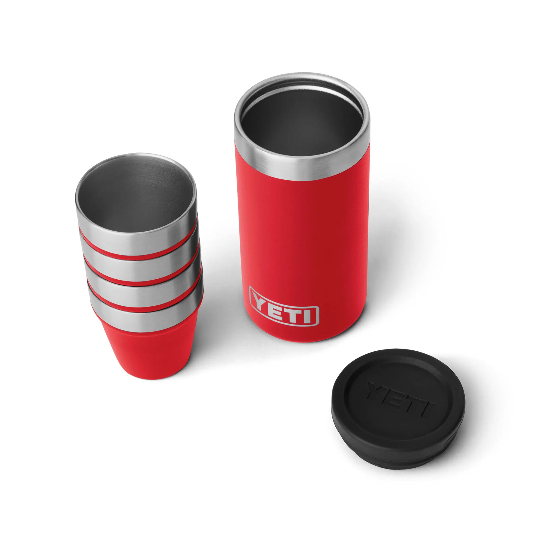 Shot glasses with carrying case rescue red - Image 2